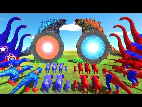 TYRANNOSAURUS REX vs ALL LARGE HERBIVORE & CARNIVORE ON ISLA NUBLAR - Jurassic World Evolution 2