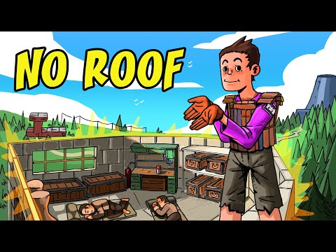 SOLO ECO RAID in Rust but THEY HAVE NO ROOF....what were they thinking?