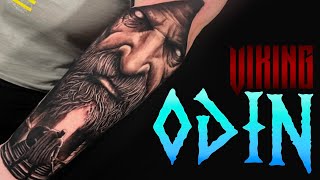 VIKING Tattoo // Realistic ODIN Portrait