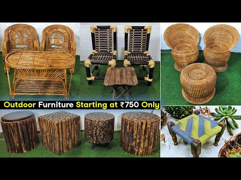 Cane Table And Chair Set