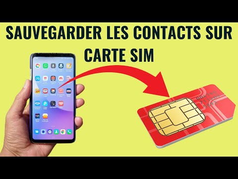 Comment transférer les contacts de téléphone vers la Carte SIM