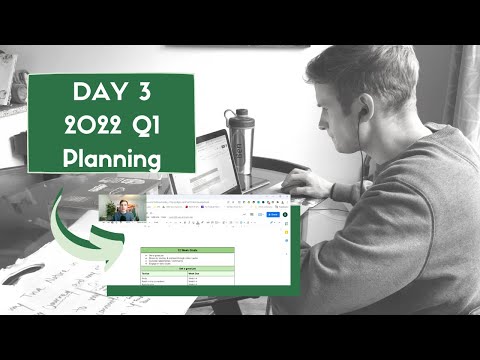 {Day 3 | Vloguary} Tactical planning for Q1 2022 using the 12 Week Year framework [SCREEN SHARE]