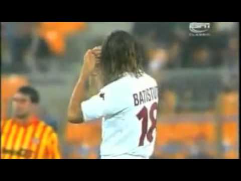 2000 Batistuta doppietta Lecce Roma 0 4
