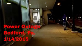 preview picture of video 'power outage Bedford Pa 1 14 15 video 2'