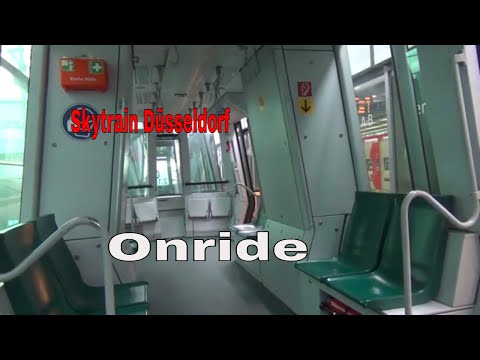 Skytrain Düsseldorf Fahrt zum Parkhaus P4 & P5 zum Flughafen Düsseldorf und zum Flughafenbahnhof
