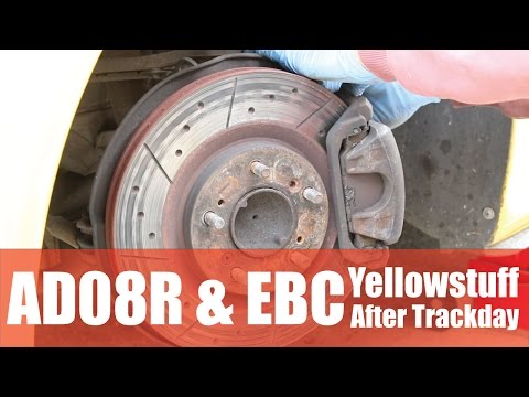 Shocking EBC Yellowstuff Pads after Track Day! AD08R Tyres are Good! - PerformanceCars