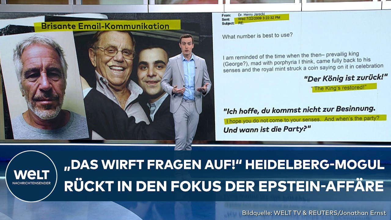EPSTEIN-SKANDAL: "Das wirft einige Fragen auf!" Weitere mysteriöse Verstrickungen führen Deutschland