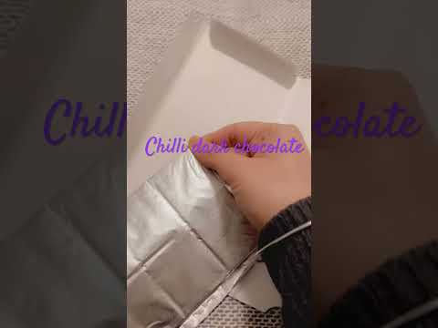 Lindt EXCELLENCE Chili Dark Chocolate Bar        #youtubeshorts #viral #chilli #chocolate #asmr
