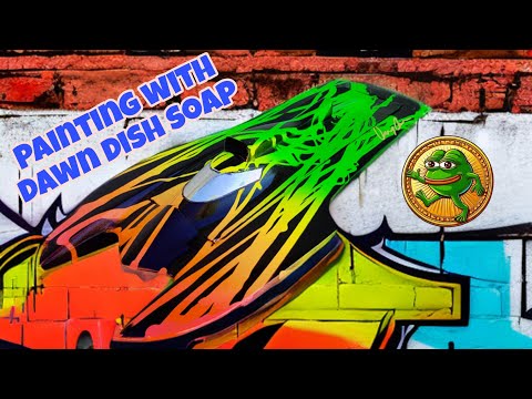 HOW TO PAINT AN RC BOAT WITH DAWN DISH SOAP