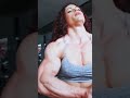 WOW Insane Muscle Girl Flexing Biceps Fbb Flex Bicep Giantess Fbb Shorts Viral Gymgirl