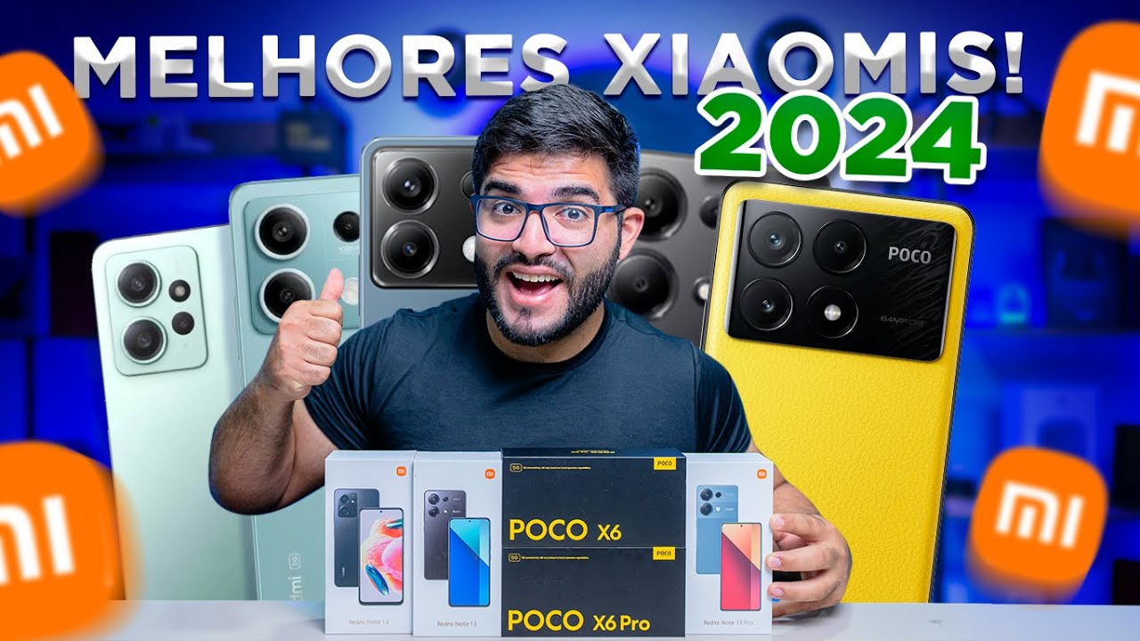 Definitivo! 5 Melhores Smartphones da Xiaomi para COMPRAR em 2024! (para ficar sossegado)