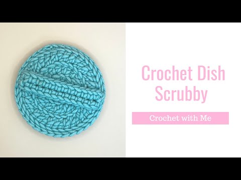 Crochet Dish Scrubby | How to crochet a dish scrubby for beginners | Crochet for Beginners