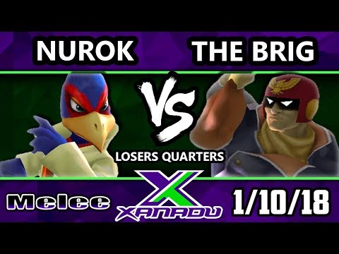 S@X 236 Melee - Nurok (Falco) Vs. The Brig (Captain Falcon) - Smash Melee Losers Quarters - SSBM