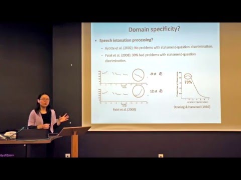 "Cracking the pitch code in music and language" by Dr Fang Liu, University of Essex