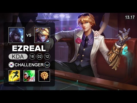 Ezreal vs Aphelios ADC - KR Challenger - Patch 13.17 Season 13