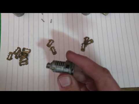 How to rekey an S10 door lock cylinder