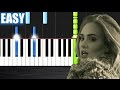 Adele - Hello - EASY Piano Tutorial by PlutaX ...