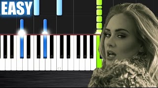Adele - Hello - EASY Piano Tutorial by PlutaX - Synthesia