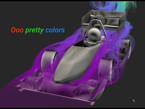 CFD Animation of an FSAE Car Mid-Corner