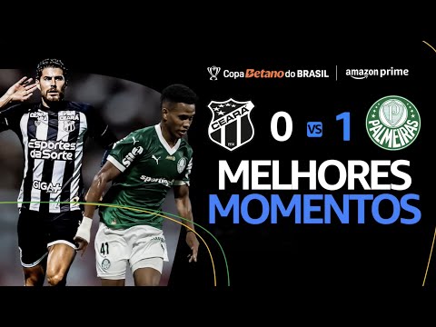 Gols e lances de Ceará x Palmeiras