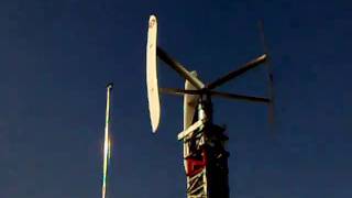 preview picture of video 'Vertical Windturbine max.Power 4,2 Kwe/h Vid 3.2011'