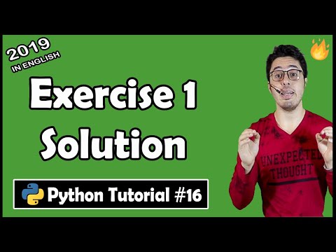 Exercise 1 Solution Shoutouts Python Tutorial 16