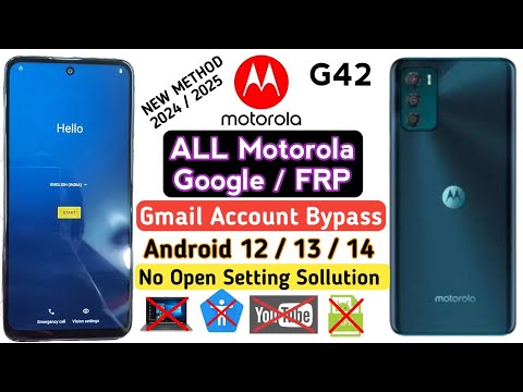 Moto G42 FRP Bypass Android 14 | Moto FRP Bypass Android 12/13/14 | Setting Not Open Sollution