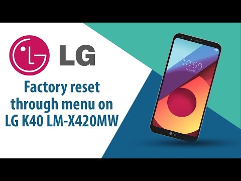How to Factory Reset through menu on LG K40 LM-X420MW?