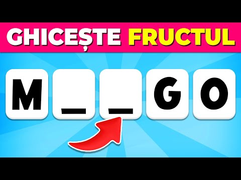 Ghicește FRUCTUL cu Litere Lipsă | Quiz despre Fructe