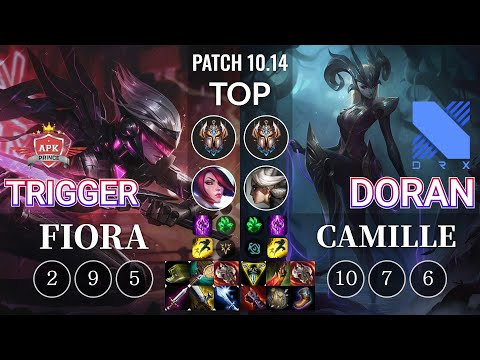 APK Trigger Fiora vs DRX Doran Camille Top - KR Patch 10.14
