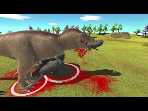 Trex and elephant vs every unit x10 |Animal Revolt Battle Simulator