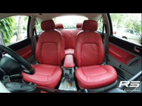 Volkswagen Beetle Seat Cover | Stanley Leather Upholstery | VW Beetle Interior Restoration | RS Cars