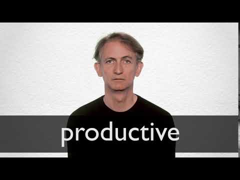 PRODUCTIVE definition and meaning | Collins English Dictionary