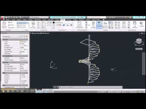 Spiral Stair in AutoCAD - Part 4
