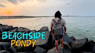 Sun, Sand & Serenity | Pondicherry’s Most Beautiful Beaches | Shopping at Promenade Beach 🏖️🌅