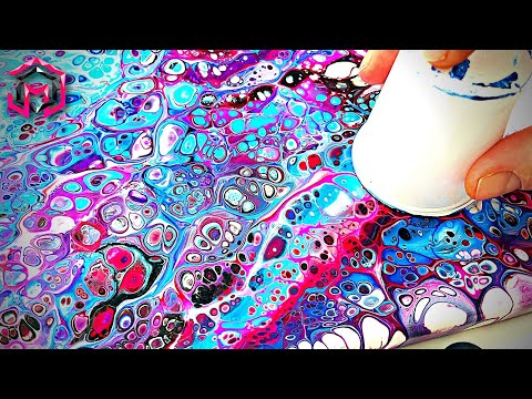 UNBELIEVABLE!!! Flip and Lip Acrylic Pouring Abstract Art Tutorial and Fluid Art Therapy