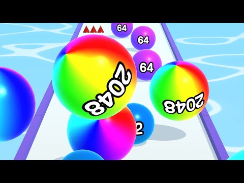 Ball Run 2048 - All Levels Gameplay Android, iOS ( Levels 3100 )