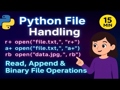 Python File Handling R A Binary Files Explained 15 Min Tutorial