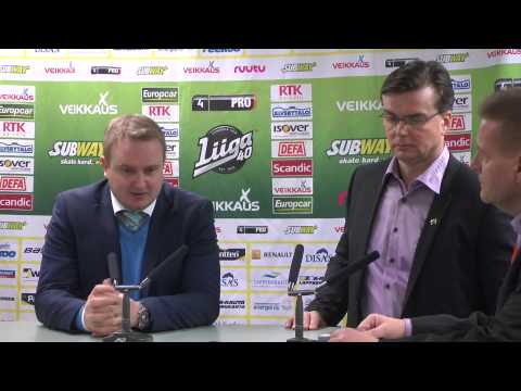 23.1.2015 SaiPa- Pelicans ottelun lehdistötilaisuus