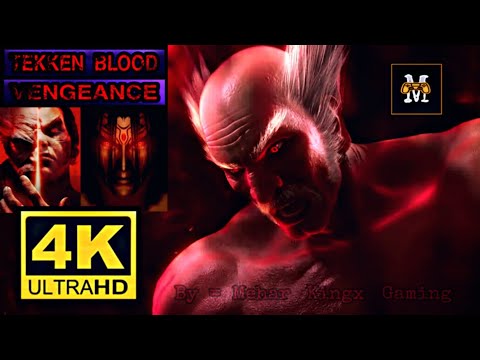 Tekken Blood Vengeance | Devil Jin Vs Devil Kazuya Vs Beast Heihachi Remastered 4K Ultra HD (Esubs)