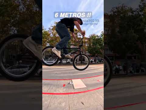 6 METROS sobre CLAVOS 😱🚲 #bmx #insta360 #freestyle