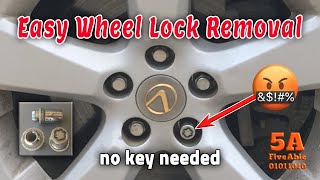 Easy McGard / Lexus / Toyota Wheel Lock Removal