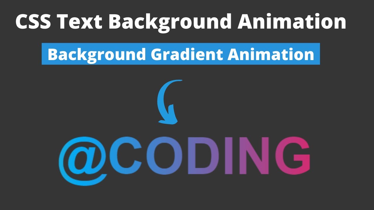 Pure CSS Text Background Animation || Background Gradient text Animation