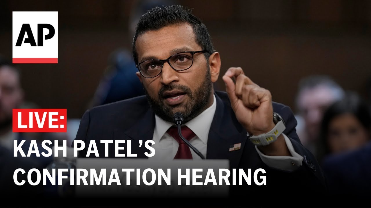 LIVE: Kash Patel’s confirmation hearing for FBI director