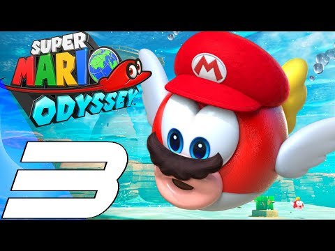 Super Mario Odyssey - Gameplay Walkthrough Part 3 - Lake Kingdom (Full Game) 100%