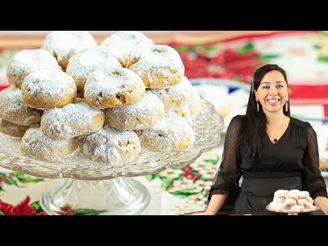 Greek Holiday Cookies that MELT-in Your Mouth! Kourabiedes