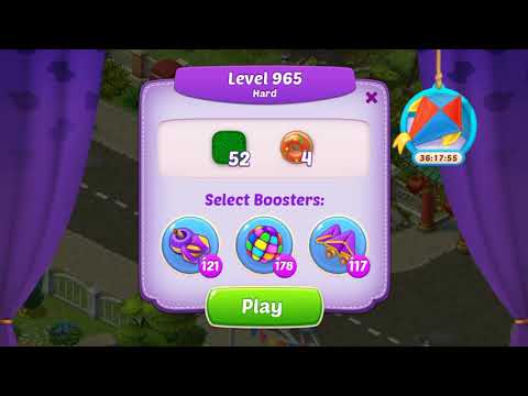 Homescapes Level 965 With No Boosters - Hard Level