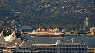 🔴 LIVE:  Disney Magic & Silverseas Silver Moon in Vancouver | Alaska Cruise Ships | May 21
