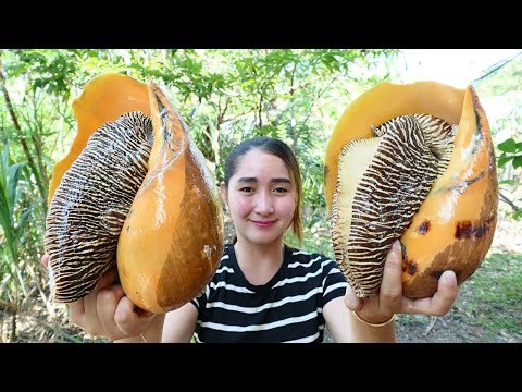 Yummy Monster Sea Snail Salad Cooking - Monster Sea Snail Cooking - Cooking With Sros Video
