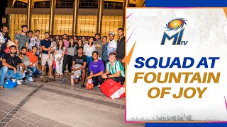 The squad at the Fountain Of Joy | Mumbai Indians